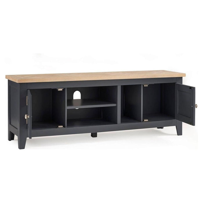 Bordeaux TV Unit in Dark Grey