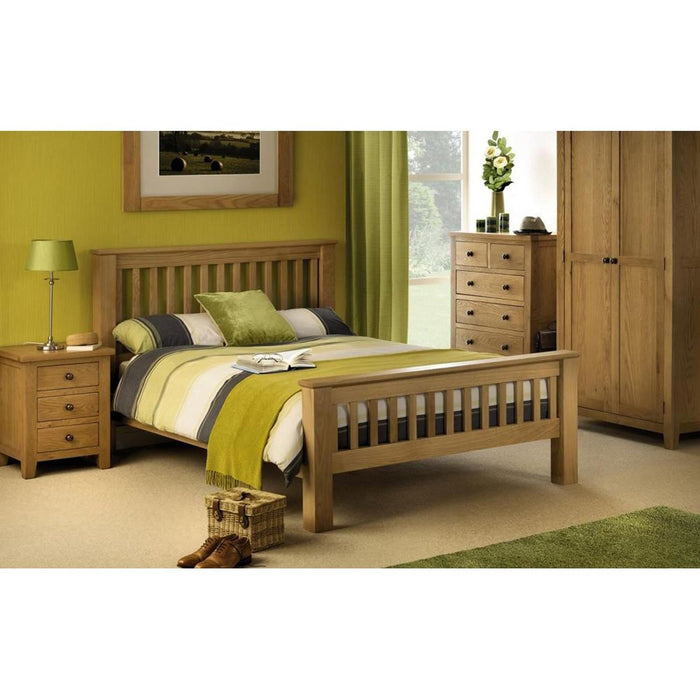 Marlborough Oak 4+2 Drawer Chest Unit Real Oak Waxed Finish