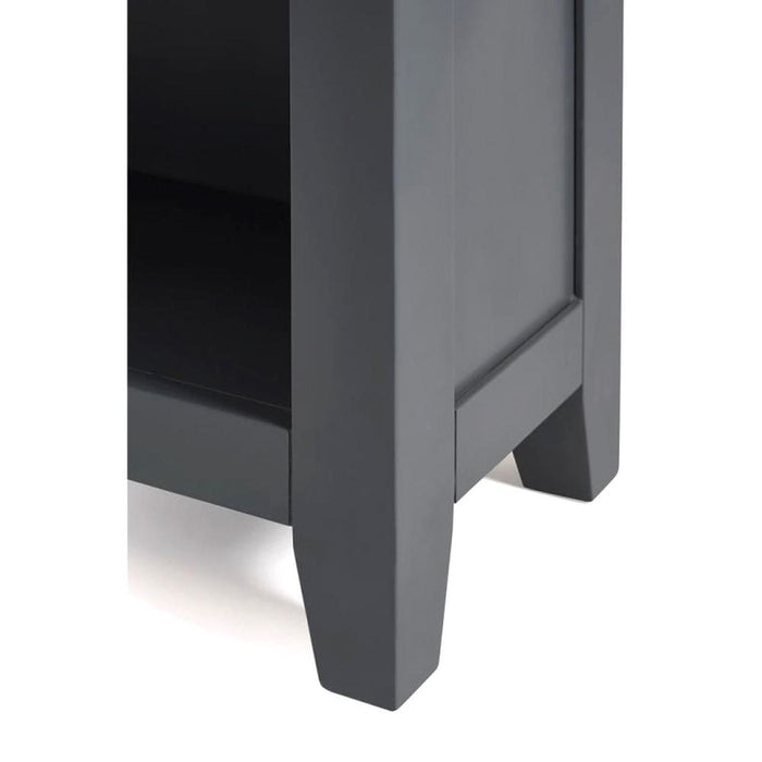 Bordeaux Tall Bookcase in Dark Grey