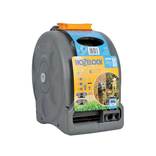Hozelock 2415 25m 2-in-1 Compact Hose Reel + 25m of Starter Hose Hozelock - Town Tools